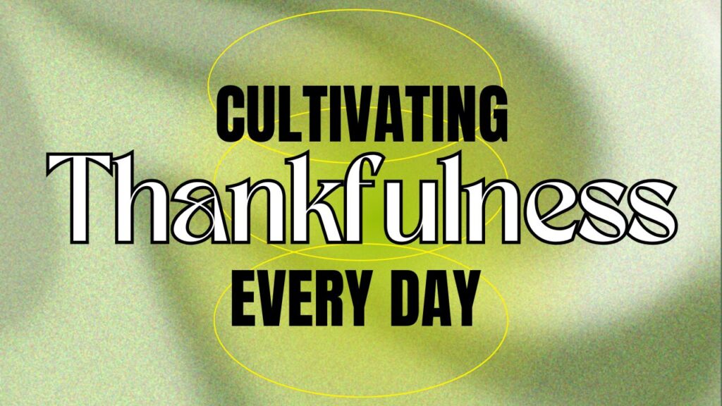 Thankfulness list